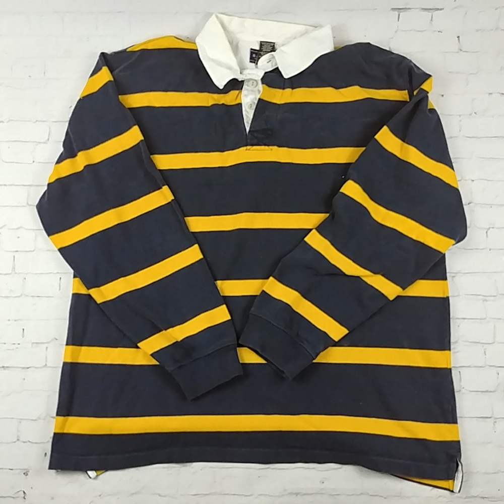 Sonoma Striped Cotton Rugby Polo Shirt